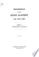 Proceedings of the Japan Academy