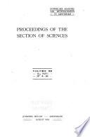 Proceedings of the Section of Sciences