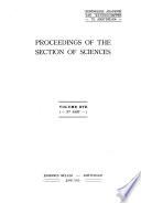 Proceedings of the Section of Sciences