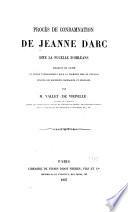Procès de condamnation de Jeanne d'Arc dite La Pucelle d'Orléans
