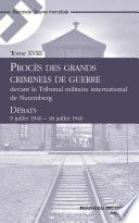 Procès des grands criminels de guerre devant le Tribunal militaire international de Nuremberg