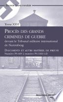 Procès des grands criminels de guerre devant le Tribunal militaire international de Nuremberg