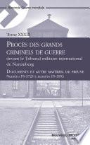 Procès des grands criminels de guerre devant le Tribunal militaire international de Nuremberg