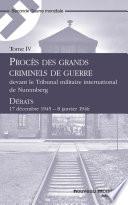 Procès des grands criminels de guerre devant le Tribunal militaire international de Nuremberg