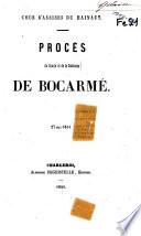 Procès du comte et de la comtesse de Bocarmé. 27 mai 1851