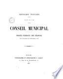 Procès-verbal - Conseil municipal [de Lyon]