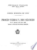 Procès-verbal - Conseil municipal [de Lyon]