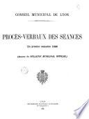 Procès-verbal - Conseil municipal [de Lyon]