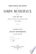 Procès-verbal - Conseil municipal [de Lyon]
