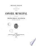 Procès-verbal - Conseil municipal [de Lyon]