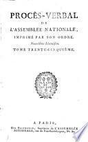 Procès-verbal de l'Assemblée des communes et de l'Assemblée nationale, 1789-1791