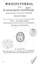 Procès-verbal de l'assemblée des communes et de l'Assemblée nationale, imprimé par son ordre