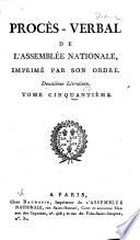 Procès-verbal de l'Assemblée nationale