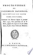 Procès-verbal de l'Assemblée Nationale