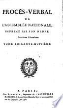 Procès-verbal de l'Assemblée Nationale