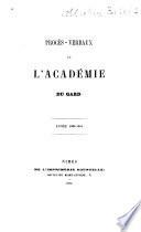 Procès-verbaux de l'Acadèmie du Gard