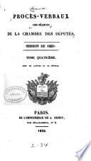 Procés-verbaux de la chambre des députés