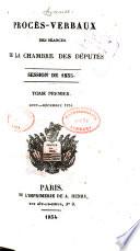 Procés-verbaux de la chambre des députés