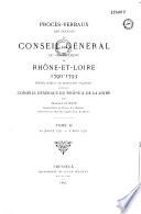 Procès-verbaux des séances du conseil général du département de Rhône-et-Loire
