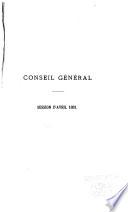 Procès-verbaux des séances du Conseil Général