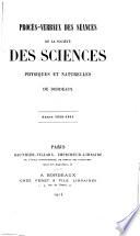 Procès-verbaux des séances
