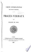 Procès-verbaux des séances