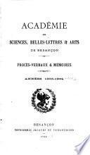 Procès-verbaux et mémoirs