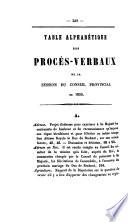 Procès-verbaux