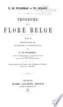 Prodrome de la flore belge