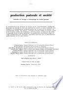 Production pastorale et société