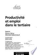 Productivité et emploi dans le tertiaire