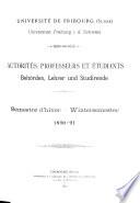 Professeurs et étudiants
