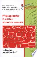 Professionnaliser la fonction ressources humaines