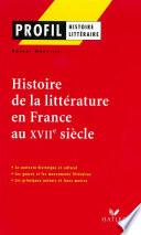 Profil - Histoire de la littérature en France au XVIIe siècle