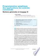 Programmation Graphique des Applications de Controle-commande