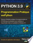 Programmation pratique Python 3.9 wxPython