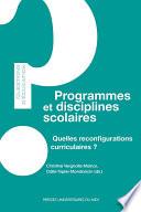 Programmes et disciplines scolaires