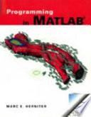 Livre Programming in MATLAB