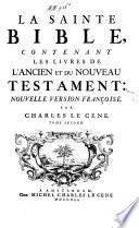 Projet d'une nouvelle version françoise de la Bible par mr. Charles le Cene