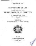 Projet de loi ... portant fixation du budget général de l'éxercice