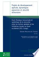 Projets de développement agricole, dynamiques paysannes et sécurité alimentaire