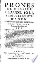 Prones de messire Claude Joli [...] pour tous les dimanches de l'année
