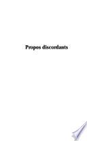 Propos discordants