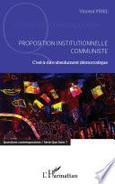Proposition institutionnelle communiste