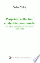 Propriété collective et identité communale