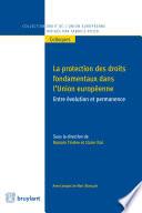 Protection des droits fondamentaux dans l'union Européenne