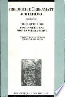 Protocole d'une mise en scène fictive
