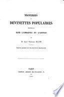 Proverbes et devinettes populaires recueillis dans l'Armagnac et l'Agenais