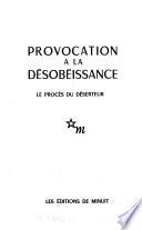 Provocations à la désobéissance