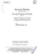 Psalm 37, Domine, ne in furore : for 2 sopranos, 2 melody instruments and b.c